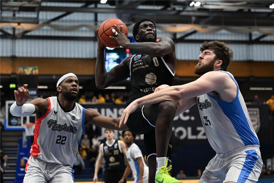 Khyri Thomas (M) war der Top-Scorer des MBC.Hendrik Schmidt/dpa