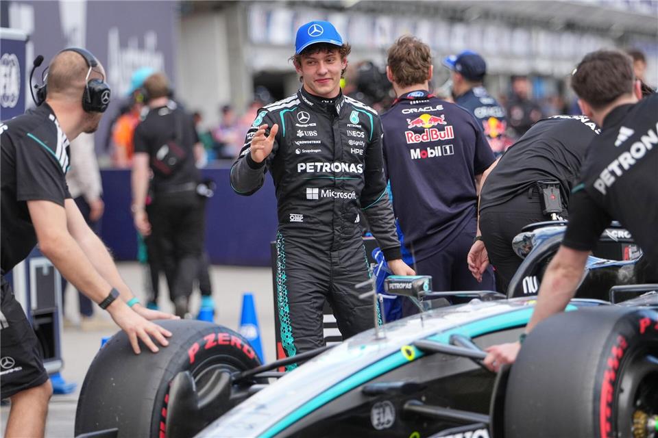 Kimi Antonelli: Erst ein Unfall, dann Startplatz zwei.Asanka Brendon Ratnayake/AP/dpa