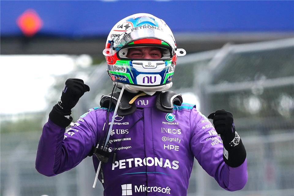 Kimi Antonelli gewinnt auch das Formel-1-Rennen in Miami.Bradley Collyer/PA Wire/dpa