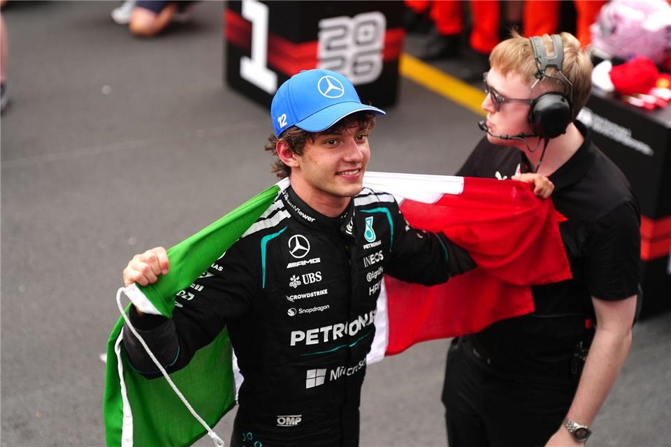Kimi Antonelli hat fünf der bisherigen sieben Formel-1-Rennen gewonnen. (Archivbild)David Davies/PA Wire/dpa