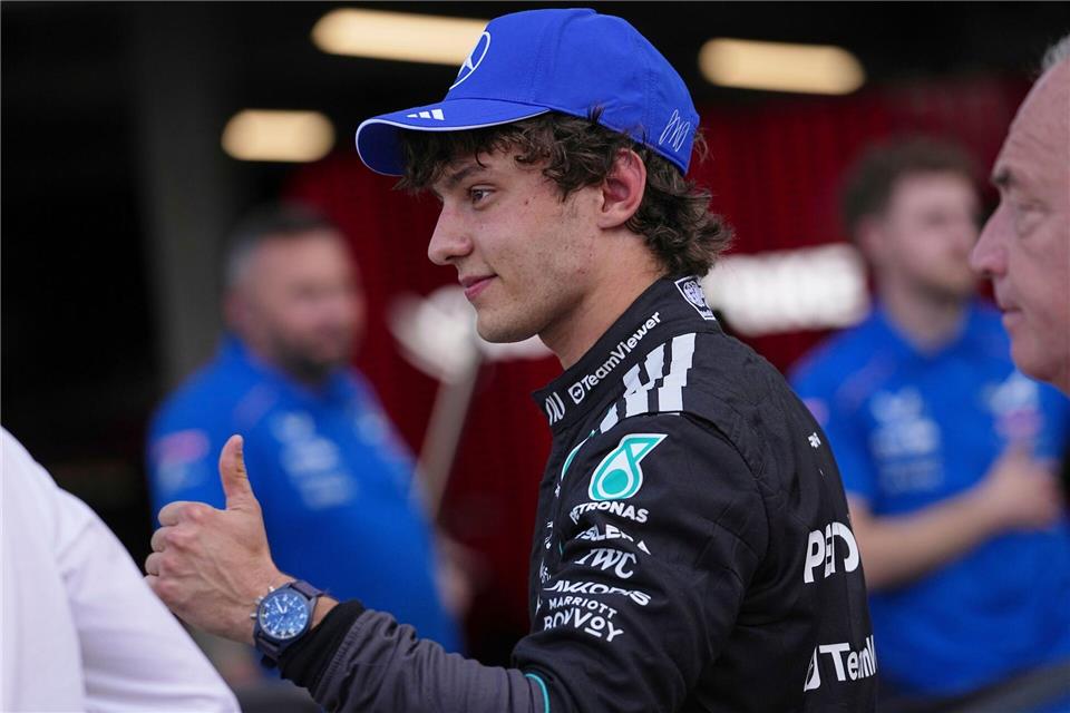 Kimi Antonelli ist auch in Monaco nicht zu stoppen.Fatima Shbair/AP/dpa