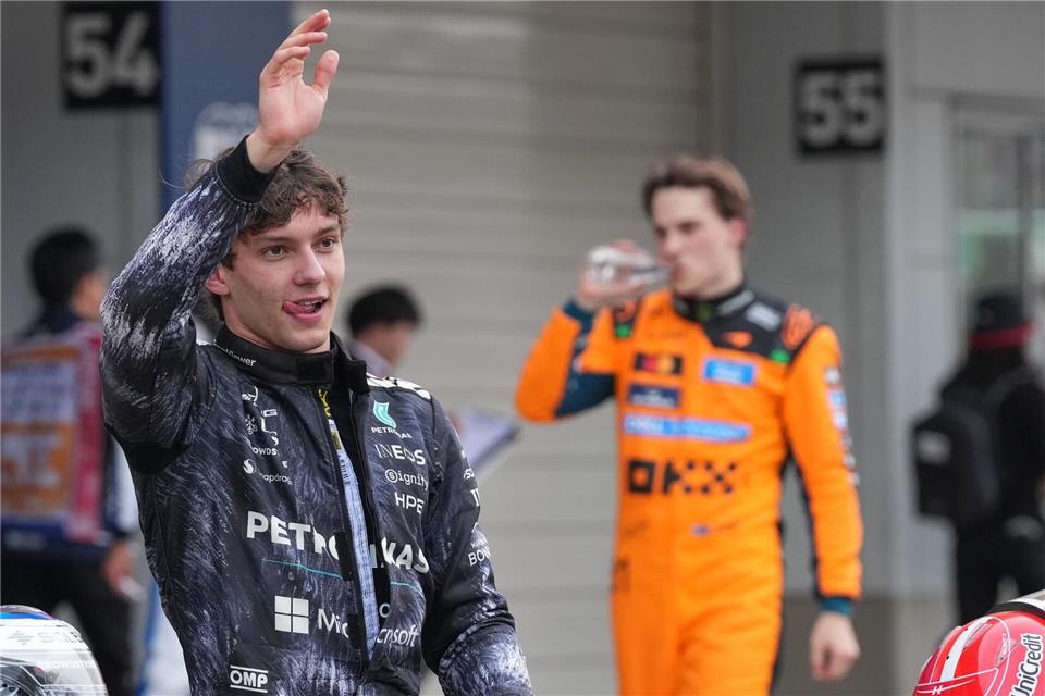 Kimi Antonelli ist der jüngste WM-Spitzenreiter der Formel-1-Geschichte.Eugene Hoshiko/AP/dpa