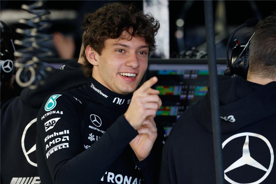 Kimi Antonelli war wieder schneller als alle anderen.Franck Robichon/POOL EPA/AP/dpa