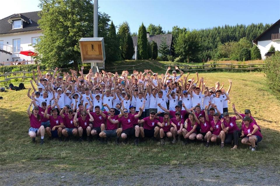 Kinder und Betreuer haben bei dem zweiwöchigen Ferienlager in Westfeld eine tolle Zeit verbracht.