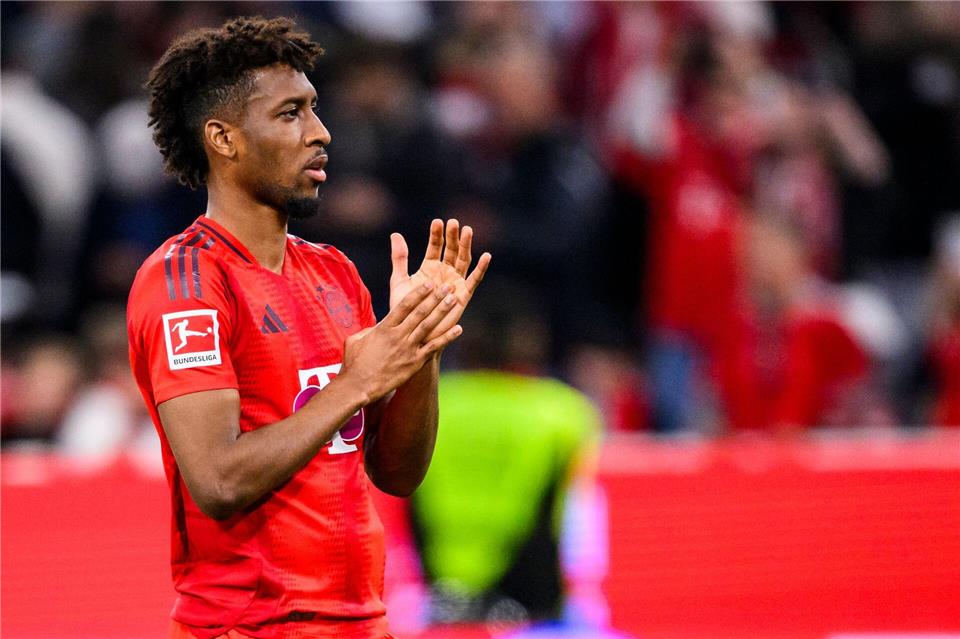 Kingsley Coman würde bei Al-Nassr neben Ex-Weltfußballer Cristiano Ronaldo und seinem ehemaligen Bayern-Teamkollegen Sadio Mané auflaufen.Tom Weller/dpa
