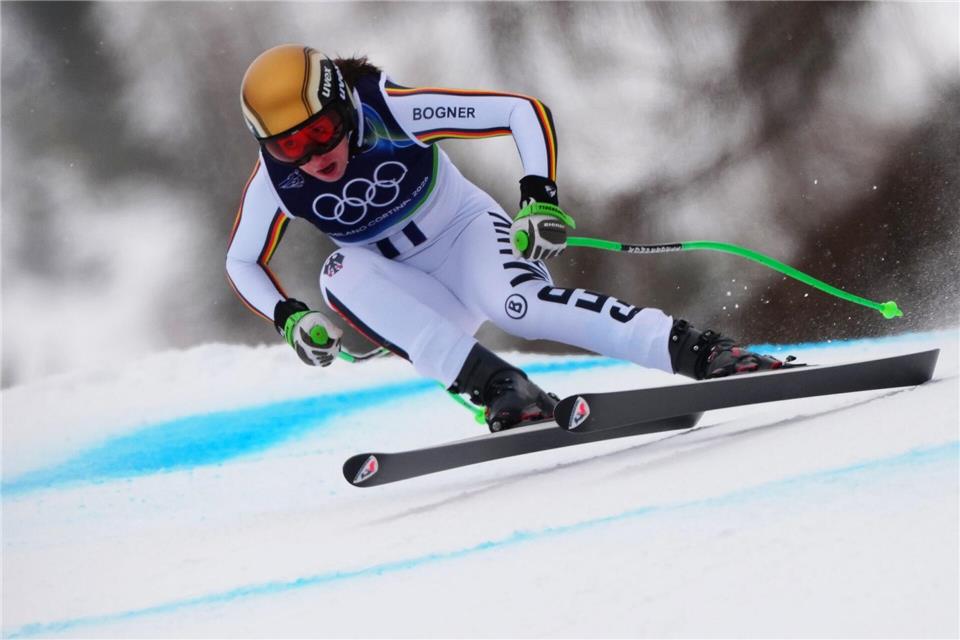 Kira Weidle-Winkelmann überzeugte im finalen Training in Cortina d’Ampezzo.Michael Kappeler/dpa