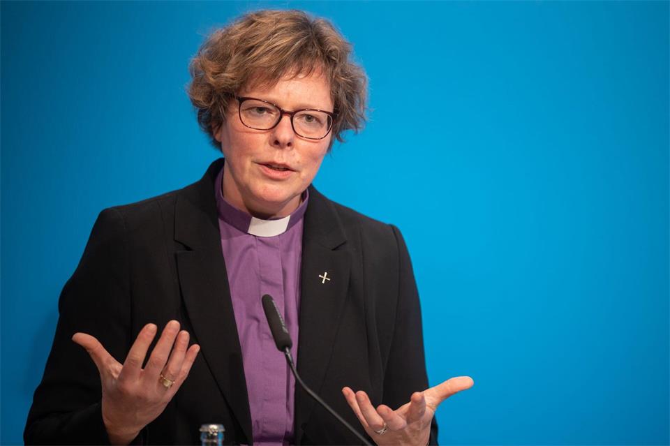 „Kirche kann nicht schweigen“, sagt Bischöfin Hofmann. (Archivbild)Michael Reichel/dpa-Zentralbild/dpa