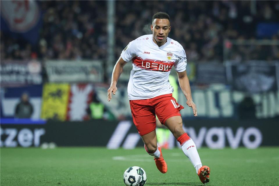 Klappt es mit der Titelverteidigung für Jamie Leweling und den VfB Stuttgart? (Archivbild)Christian Charisius/dpa