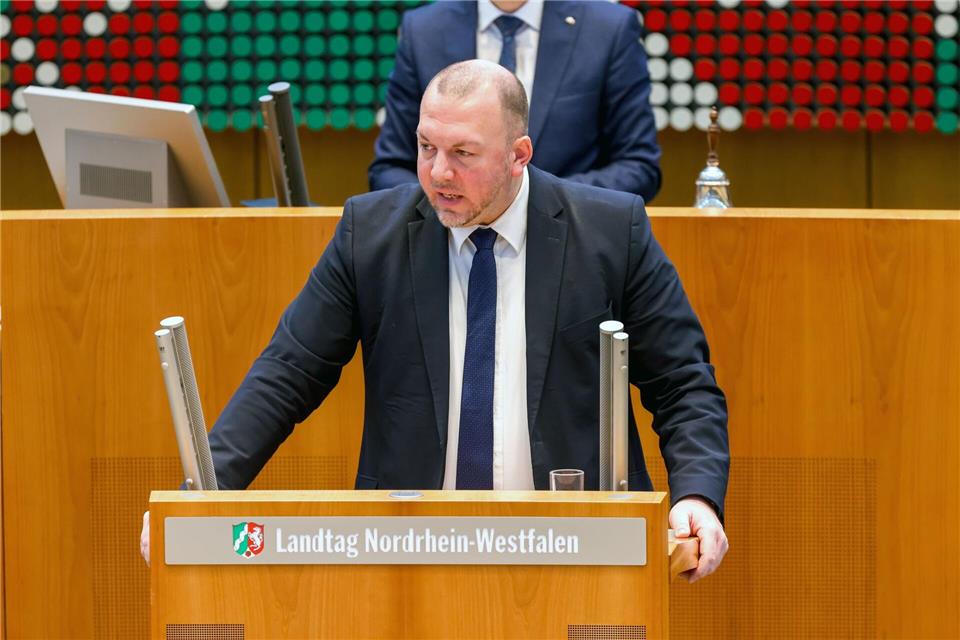 Klaus Esser (AfD) bei einer Rede im Landtag (Archivfoto)Thomas Banneyer/dpa