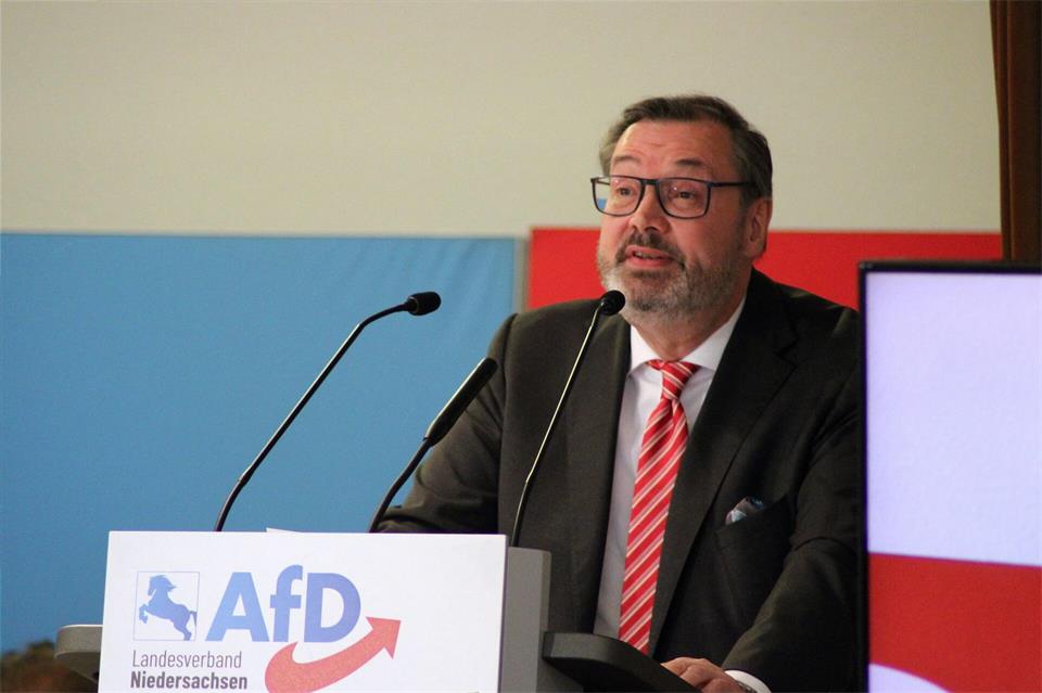 Klaus Wichmann geht als Spitzenkandidat für die AfD in den Landtagswahlkampf in Niedersachsen.Kai Moorschlatt/dpa