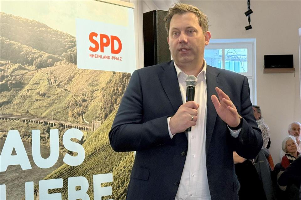 Klingbeil unterstützt seine Partei im rheinland-pfälzischen Landtagswahlkampf Birgit Reichert/dpa