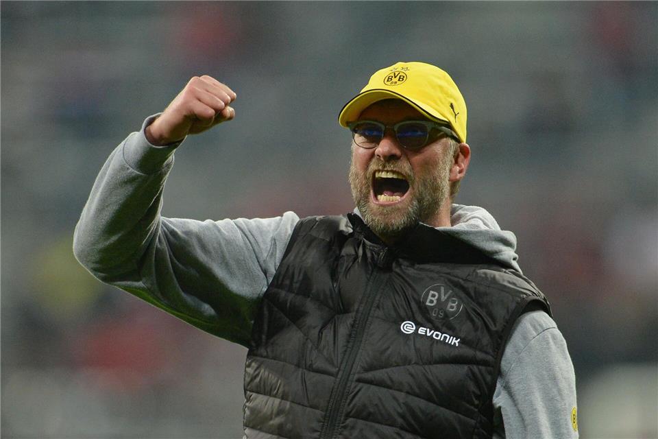 Klopp-Jubel als BVB-Coach in der Münchner Arena. (Archivbild)picture alliance / dpa