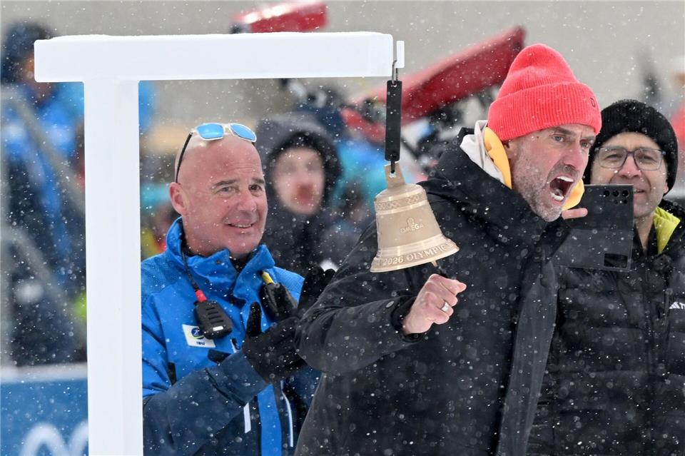 Klopp durfte die letzte Runde des Staffelrennens einläuten.Hendrik Schmidt/dpa