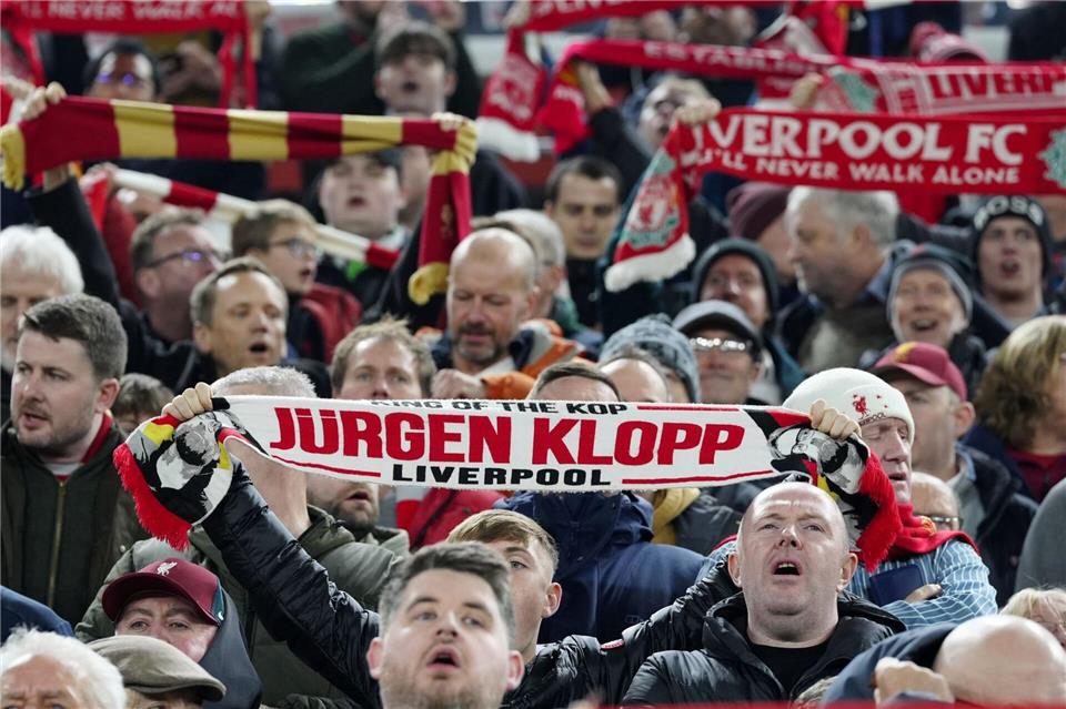 „Möglich“: Klopp spricht über Trainer-Comeback in Liverpool Klopp ist bei den Liverpool-Fans weiter extrem beliebt. (Archivbild)Peter Byrne/PA Wire/dpa