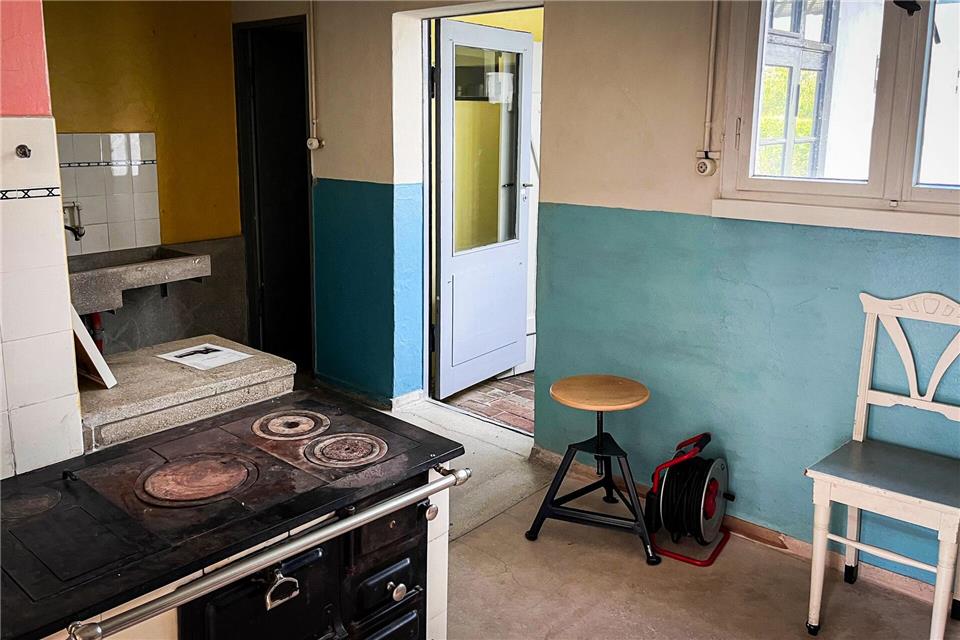 Koch- und Waschküche plus Bad im Haus Anton in der Siedlung Törten.Heidi Scharvogel/dpa-tmn