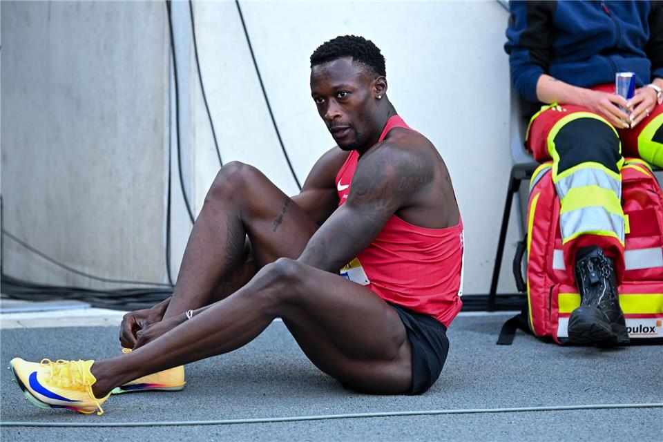 Könnte bald vor einer langen Sperre stehen: Sprinter Owen Ansah. (Archivbild)Sven Hoppe/dpa