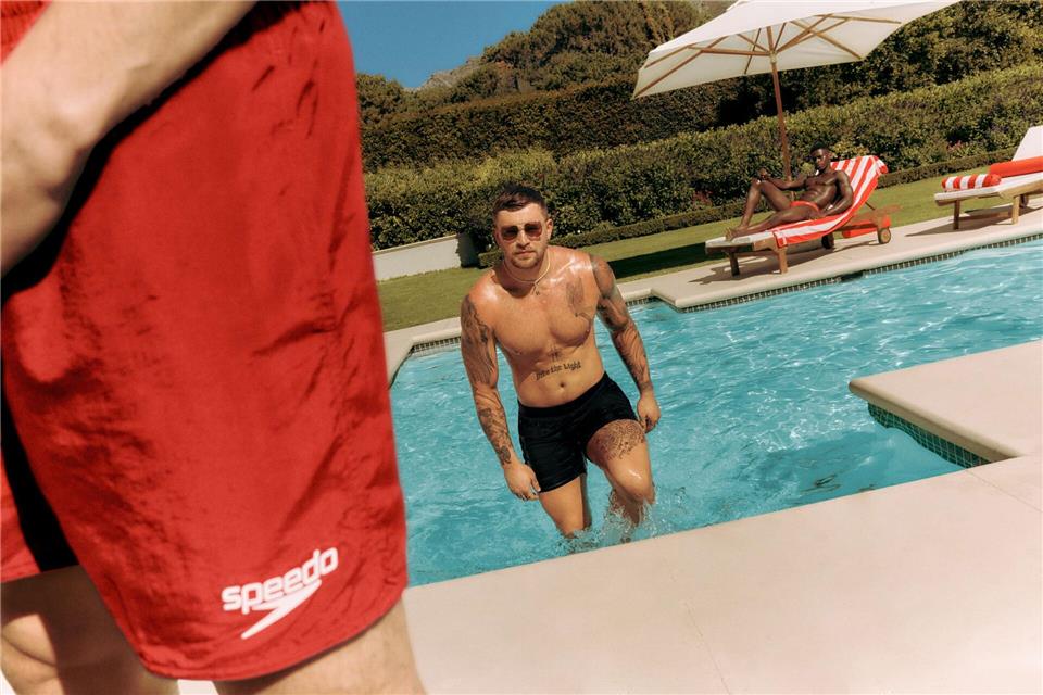 Körpernah und sportlich ist auch die Badeshorts mit kurzem Bein aus der aktuellen Kollektion von Speedo.Speedo/dpa-tmn