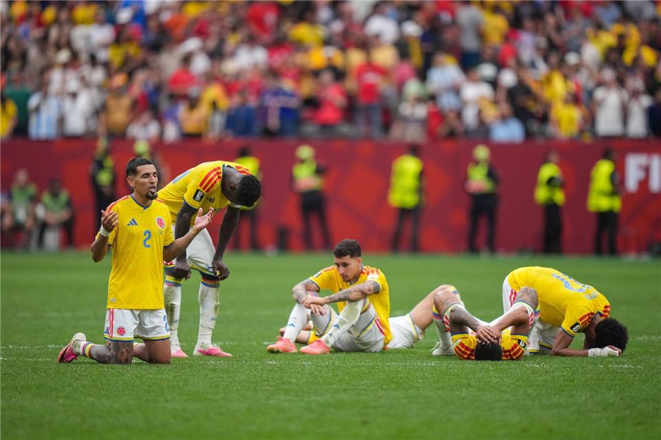 Kolumbiens Titelhoffnungen endeten jäh.Darryl Dyck/The Canadian Press/dpa