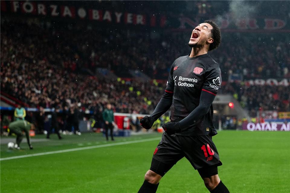 Kommt bei Bayer Leverkusen immer besser in Form: Malik Tillman. (Archivbild) Marius Becker/dpa