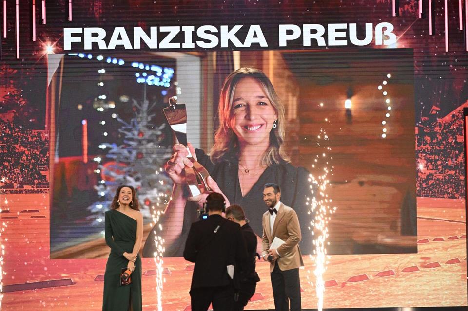 Konnte die Ehrung nur aus der Ferne entgegennehmen: Franziska Preuß.Uli Deck/dpa