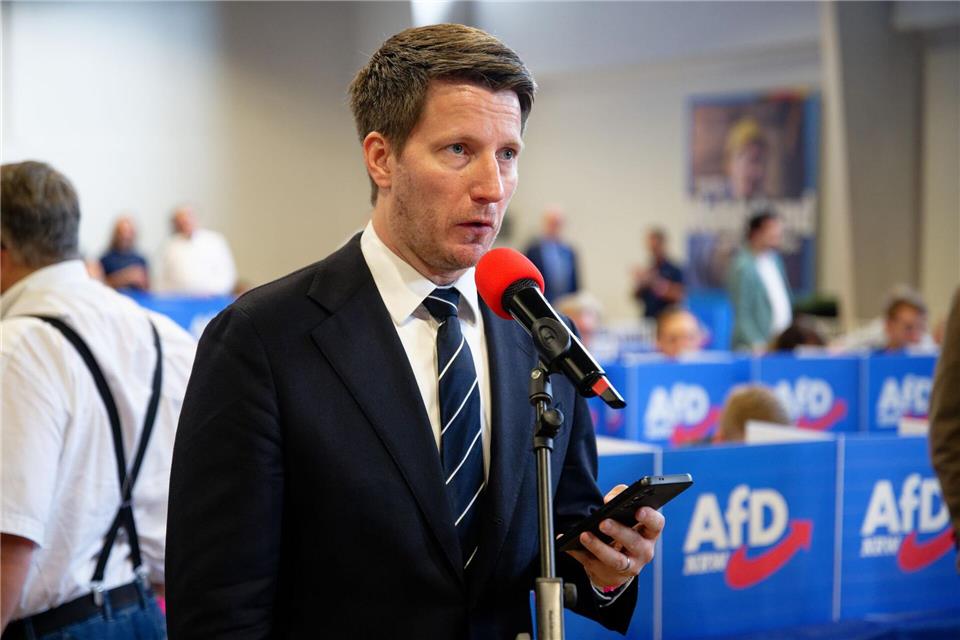 Konnte einen Kandidaten nach dem anderen benennen: der nordrhein-westfälische AfD-Chef Martin Vincentz.Henning Kaiser/dpa