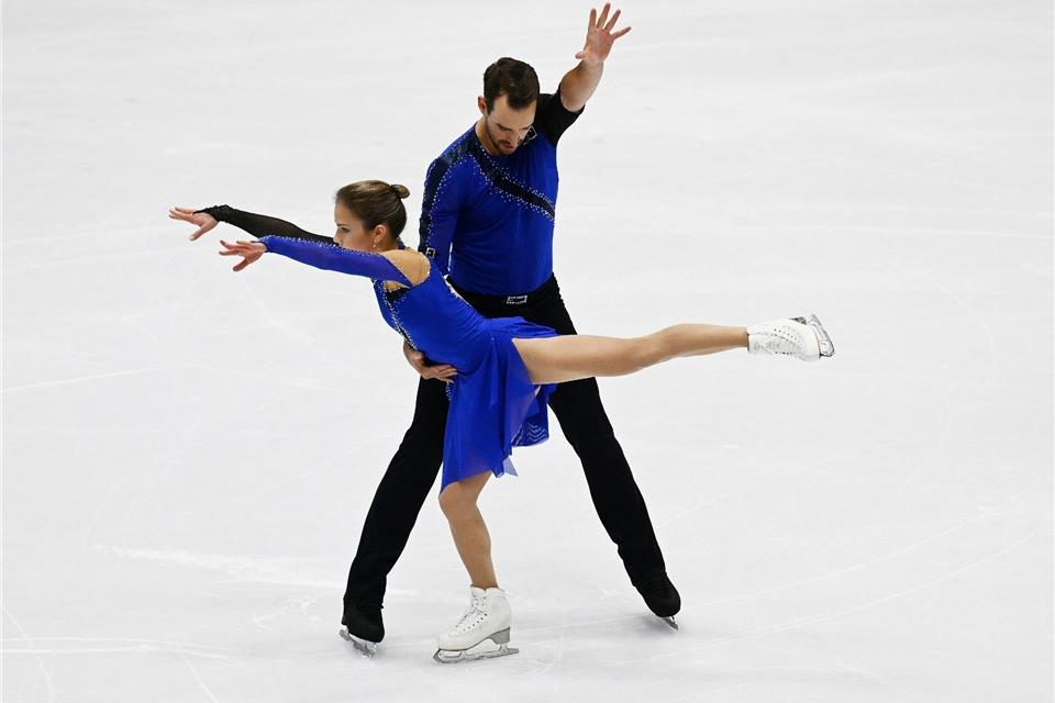 Konnten Platz Zwei für sich entscheiden: Alisa Efimowa und Ruben Blommaert bei der Nebelhorn Trophy.