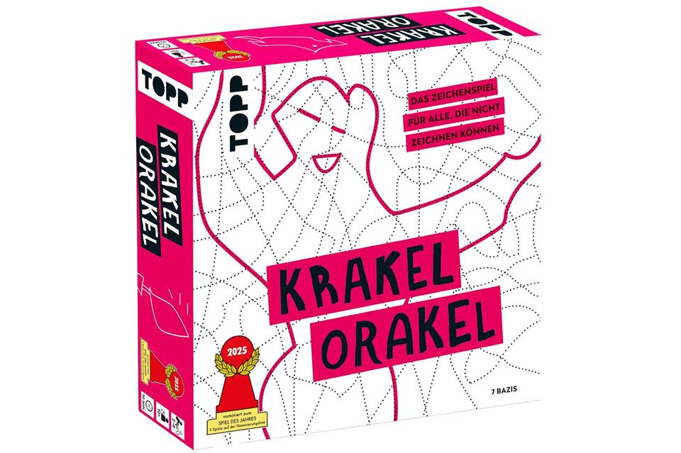 „Krakel Orakel“ können bis zu 8 Spielende ab 10 Jahren spielen. Sie müssen keine Angst vorm Zeichnen haben. Linien zum Krakeln sind vorgegeben. Topp/Frechverlag/dpa-tmn