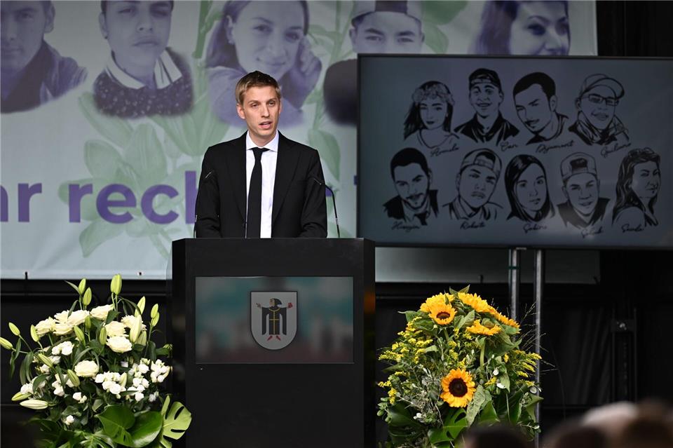 Krause spricht beim zehnten Jahrestag des OEZ-Attentats. (Archivbild)Sven Hoppe/dpa