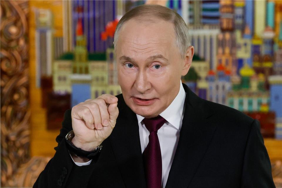 Kremlchef Putin kritisiert die Vorbedingungen der Europäer für einen Frieden. Sergei Ilnitsky/EPA Pool via AP/dpa