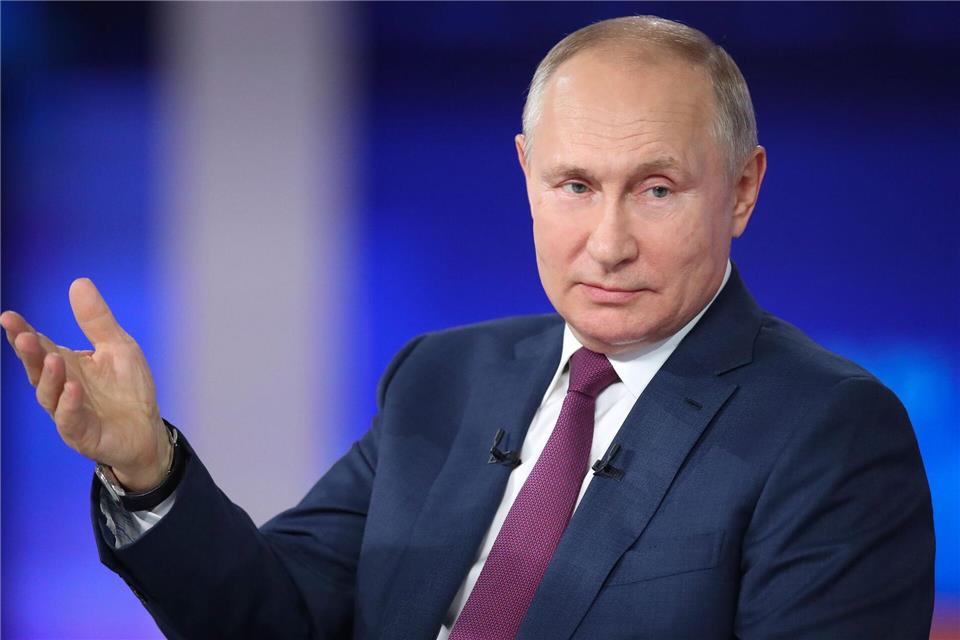 Kremlchef Putin wird in einer mehrstündigen TV-Show seine Sicht auf die Weltlage schildern. (Archivbild)Sergei Savostyanov/Pool Sputnik Kremlin/AP/dpa