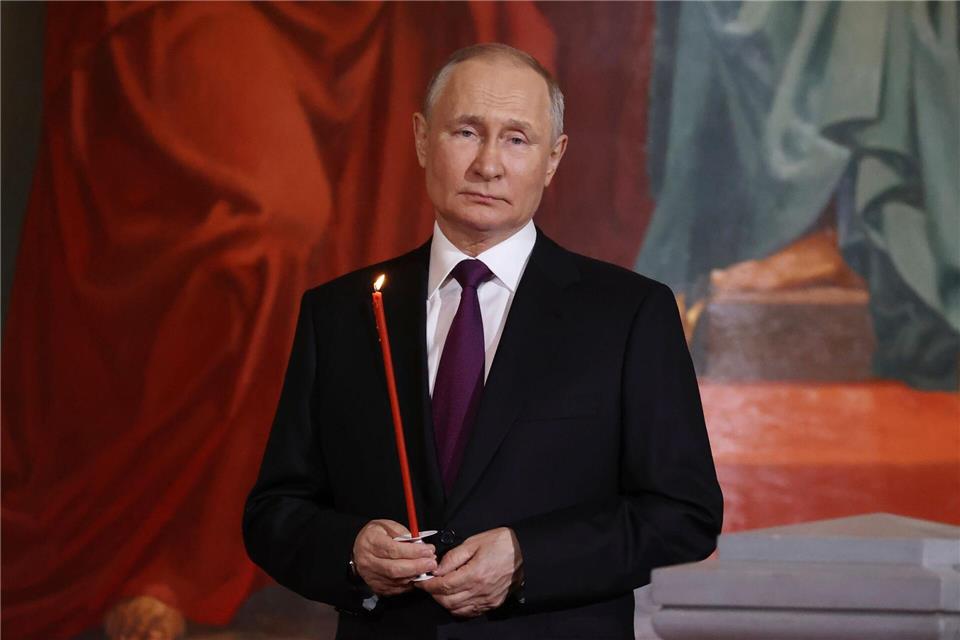 Kremlchef Wladimir Putin hat für das orthodoxe Osterfest eine Feuerpause angesetzt. (Archivbild)Sergei Karpukhin/Pool Sputnik Kremlin/AP/dpa