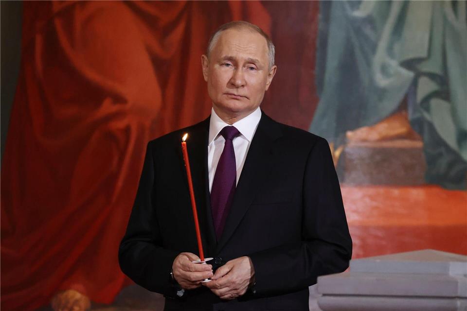 Kremlchef Wladimir Putin hat für das orthodoxe Osterfest eine Feuerpause angesetzt. (Archivbild)Sergei Karpukhin/Pool Sputnik Kremlin/AP/dpa