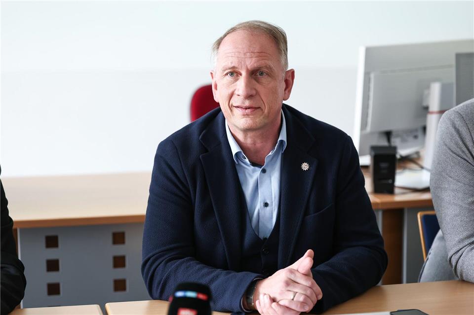 Kriminaldirektor Markus Schlemmer tritt für die CSU an. (Archivbild)Daniel Löb/dpa