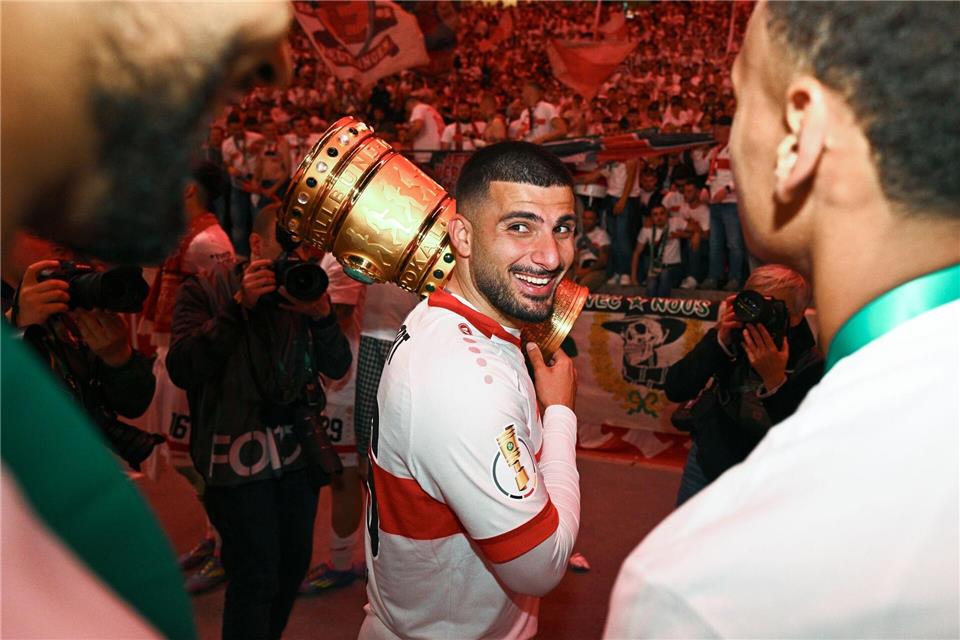 Undav über Kritik: „Auf einmal war Döner essen ein Problem“  Krise beendet: Im DFB-Pokalfinale zählte Undav zu den Stuttgarter Matchwinnern.Tom Weller/dpa