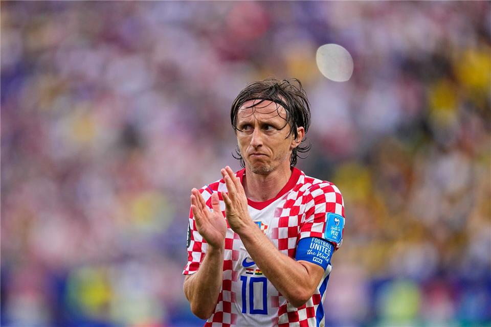 Kroatiens Kapitän Luka Modric nach dem Sieg gegen Ghana.Petr Josek/AP/dpa