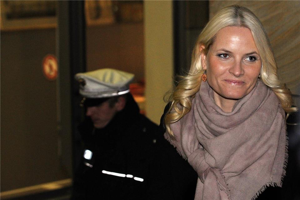 Kronprinzessin Mette-Marit im Jahr 2012: Zu dieser Zeit hatte sie Kontakt zu Epstein. picture alliance / dpa