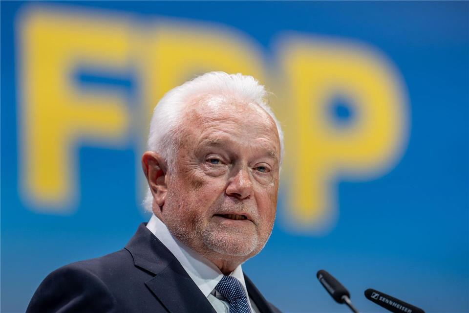 Kubicki hat sich gegen die überraschende Gegenkandidatin bei der Wahl des FDP-Vorsitzes, Strack-Zimmermann, durchgesetzt.Michael Kappeler/dpa
