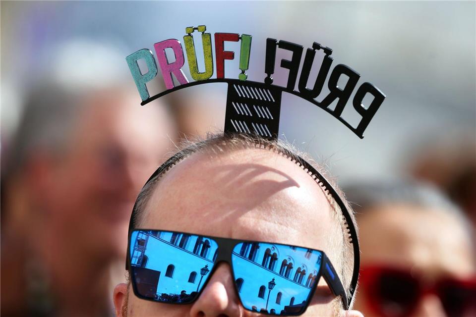 Kundgebung zur „Prüf-Kampagne“ in MünchenKarl-Josef Hildenbrand/dpa