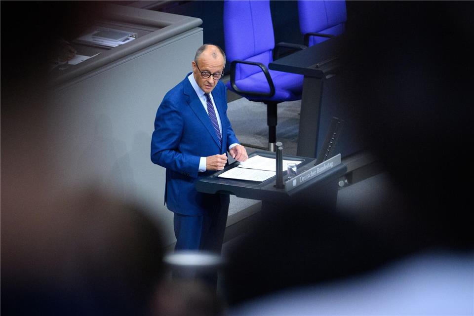Kurz vor der Sommerpause gibt der Kanzler noch einmal eine Regierungserklärung ab.Bernd von Jutrczenka/dpa