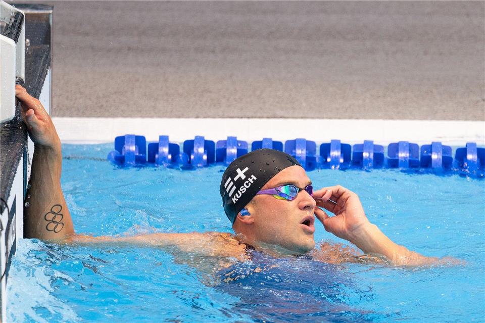 Kusch ging bei den Enhanced Games in zwei Wettbewerben an den Start und gewann über 100 Meter Schmetterling.Maximilian Haupt/dpa