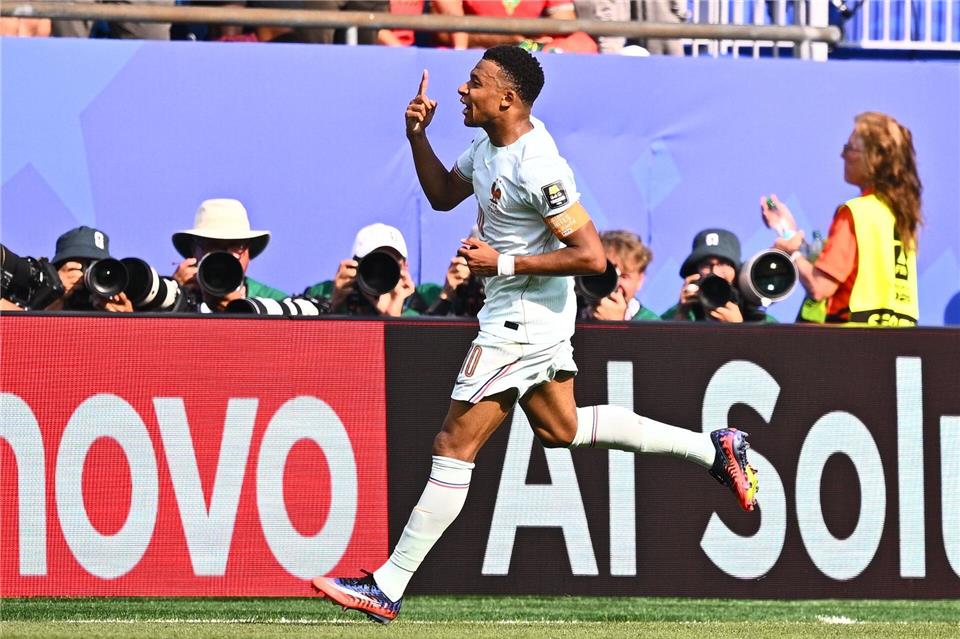 Kylian Mbappé erzielte sein insgesamt 20. WM-Tor.Tom Weller/dpa