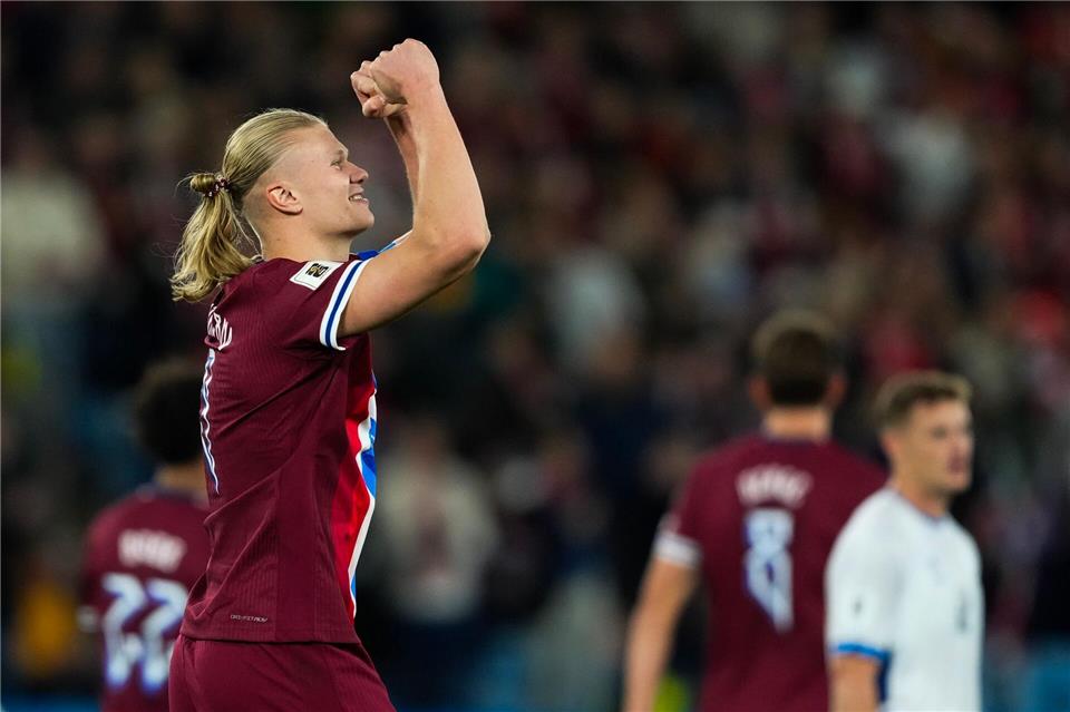 WM-Qualifikation im Endspurt: Das wird wichtig Lässt Norwegen jubeln: Erling Haaland.Fredrik Varfjell/NTB/dpa