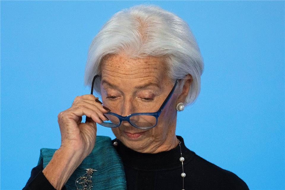 Lagarde. EZB sieht sich mit derzeitigem Zinsniveau „gut aufgestellt“.Boris Roessler/dpa