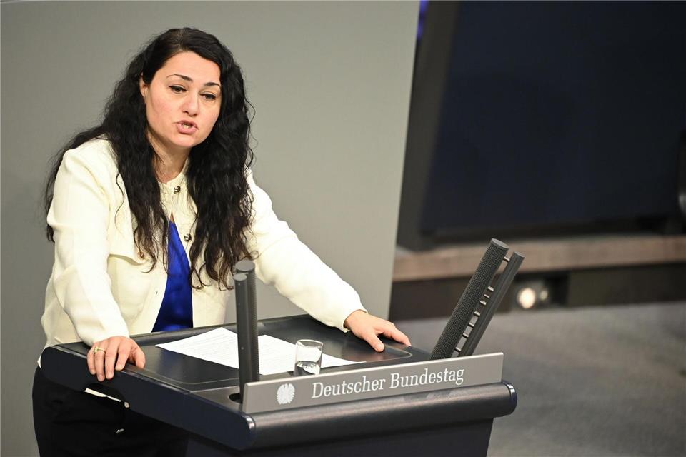 Lamya Kaddor aus Nordrhein-Westfalen ist für die Grünen seit 2021 im Bundestag. (Archivfoto)Katharina Kausche/dpa