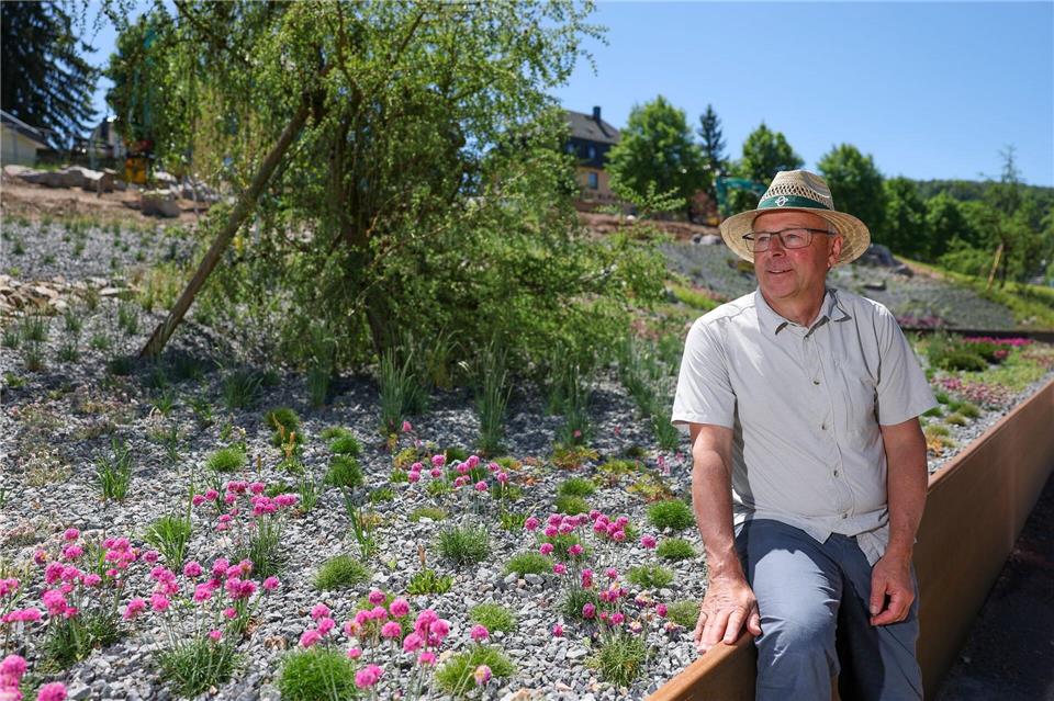 Landesgartenschau-Chef Bernd Birkigt: „Wir wollen einen prachtvollen Park zeigen.“Jan Woitas/dpa