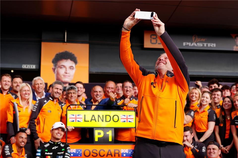 Lando Norris bei McLaren - ein Brite in einem britischen Team.  David Davies/PA Wire/dpa