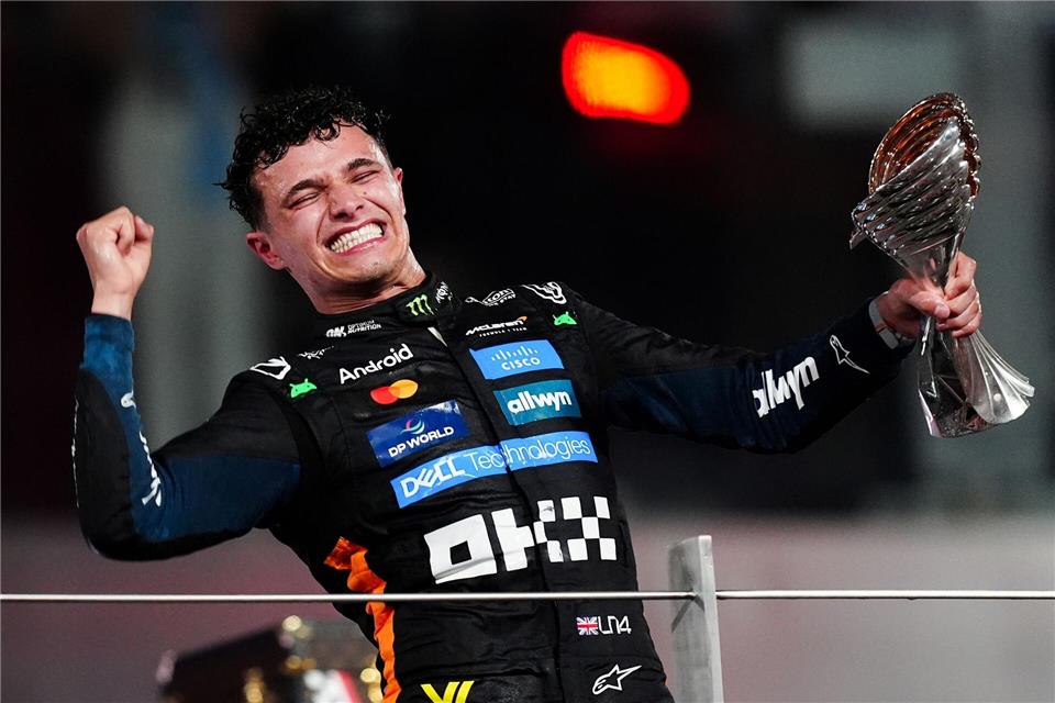 Lando Norris ist erstmals Formel-1-Weltmeister.David Davies/PA Wire/dpa