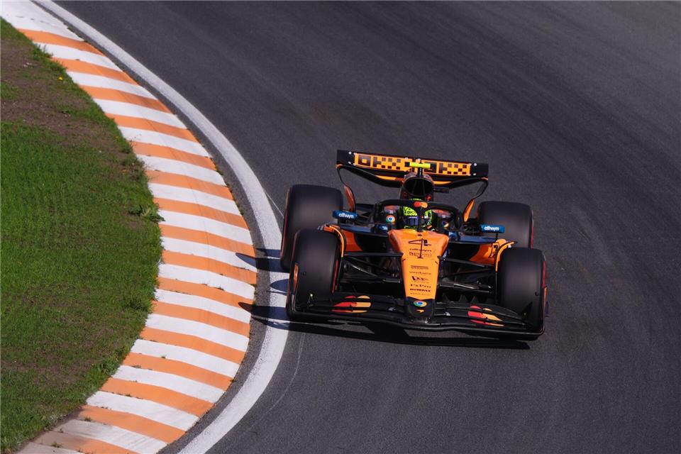 Lando Norris war schnell unterwegs.Bradley Collyer/PA Wire/dpa