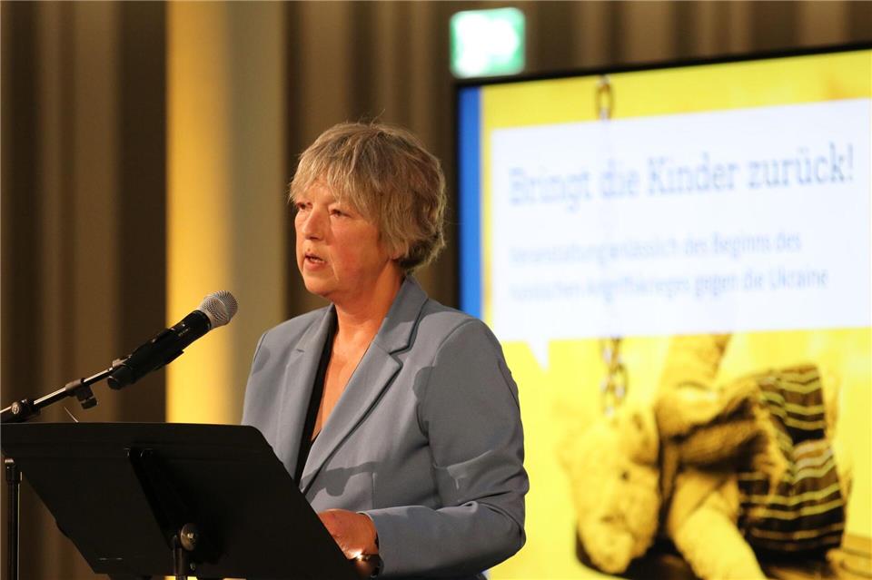 Landtagspräsidentin Hanna Naber (SPD) warf Russland ein „staatlich organisiertes Programm aus Indoktrination und Militarisierung“ vor. (Handout)Niedersächsischer Landtag/dpa