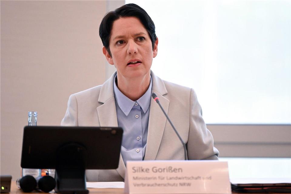 Landwirtschaftsministerin Silke Gorißen (CDU) hat mit zahlreichen Verbänden einen Maßnahmenkatalog im Kampf gegen die Ausbreitung der Vogelgrippe unterzeichnet. (Archivfoto)Federico Gambarini/dpa